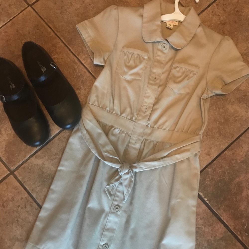 Girls school uniform dress